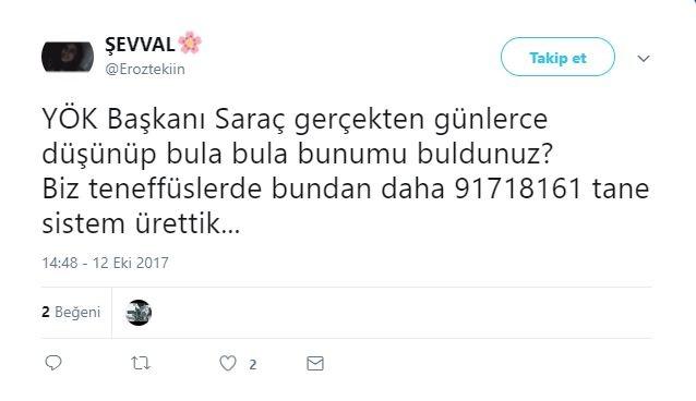 Atılan tweetler