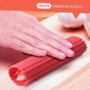 2.Sarımsağı soyarken eline sinen kokuya çözüm getiren silikon sarımsak soyma aleti