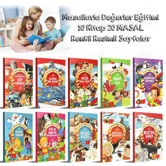 Masallarla Değerler Eğitimi 10 Kitap 20 Masal
