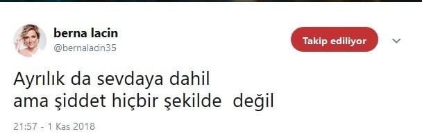 Şiddet sevdaya dahil değil