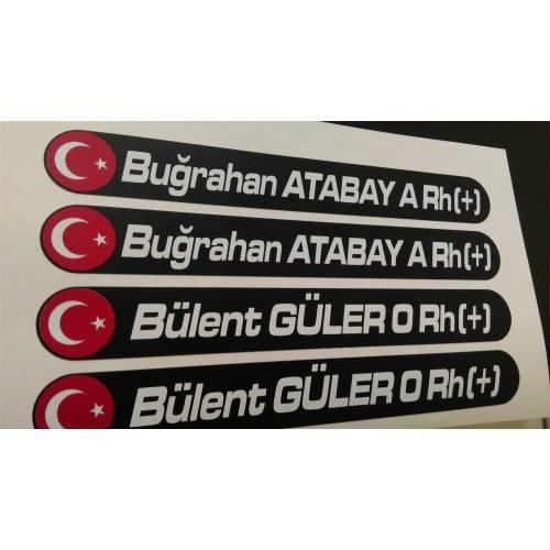 Kaskı için bir isim etiketi alabilirsiniz