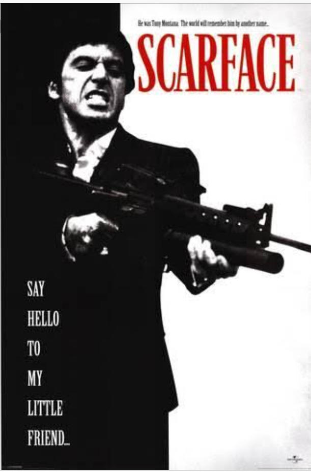 Ateş eden Tony Montana