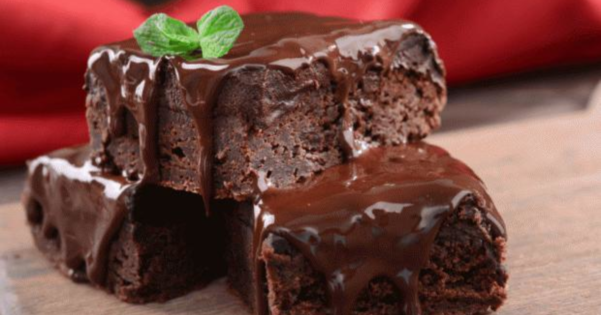 browni tadında ıslak kek