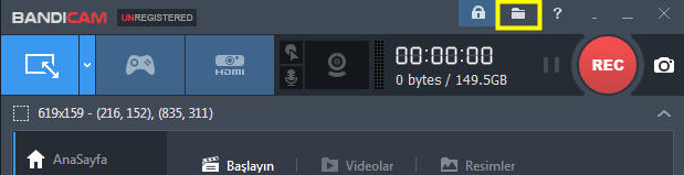Ekran Görüntüsünü Bandicam ile Nasıl Kaydedilir?