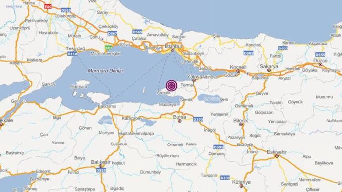 Yalova'da 4,3 Şiddetinde Deprem Meydana Geldi