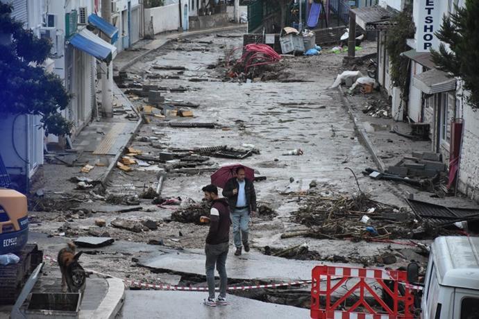 Altyapı sorunlarıyla boğuşan Bodrum her selde büyük zarara uğruyor