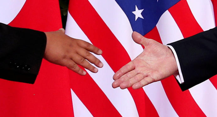 ABD Başkanı Donald Trump ile Kuzey Kore lideri Kim Jong-un
