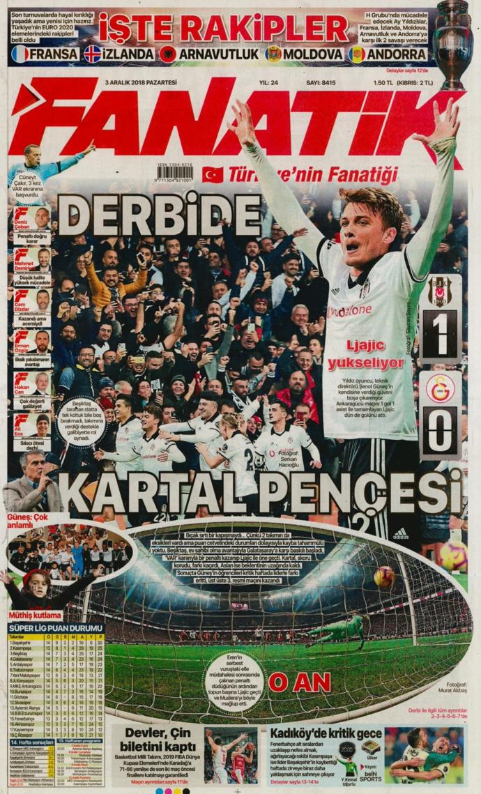 Fanatik: Derbide Kartal Pençesi