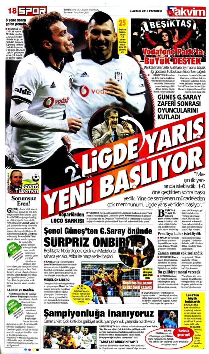 Takvim: Ligde Yarış Yeni Başlıyor
