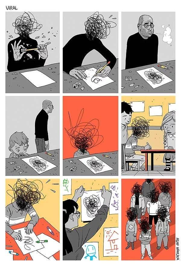 İnce Espritüel Çizimleriyle Toplumun Kabul Görmüş Trajedisini Eleştiren Çizer: Asaf Hanuka!