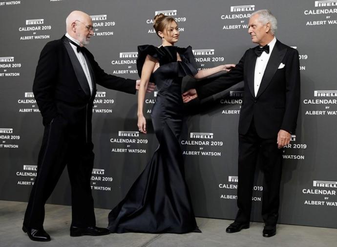 Pirelli Takvimi'nin Tanıtım Gecesine Gigi Hadid Damgasını Vurdu
