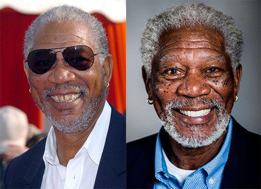 Morgan Freeman'ın gülümsemesi