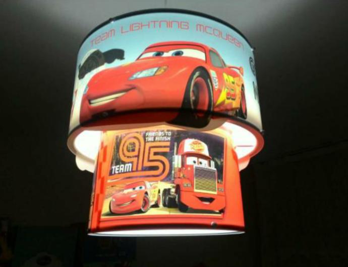 Disney Lisanslı Cars 3D Tavan Sarkıt Avize