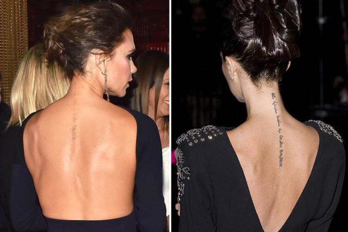 Victoria Beckham, David Beckham'a Olan Aşkını Anlatan Dövmesini Sildirdi