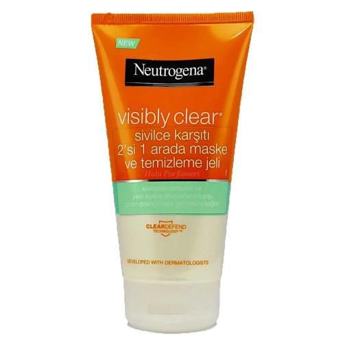 Neutrogena Visibly Clear Sivilce Karşıtı 2'si 1 arada Maske ve Temizleme Jeli