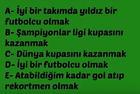 ''Hangi Futbolcusun?'' Testi