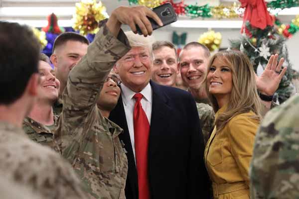 Trump ve Eşinden Irak'a Sürpriz Ziyaret!
