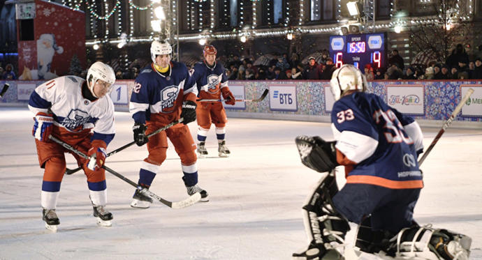 Vladimir Putin ve NHL yıldızları