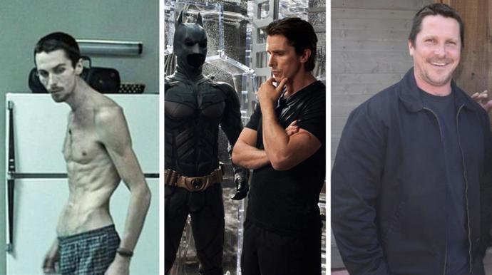 Christian Bale: Makinist, Batman ve Backseat filmleri için.