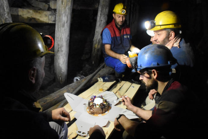 Zonguldak'ta maden işçileri