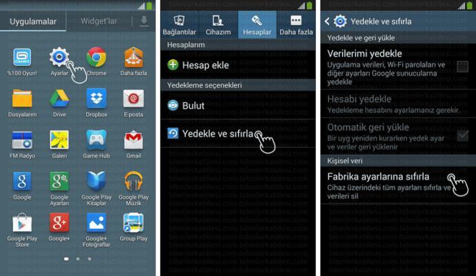 Android Sıfırlama