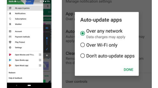 Android Uygulamaları Otomatik Güncelleme Kapatma