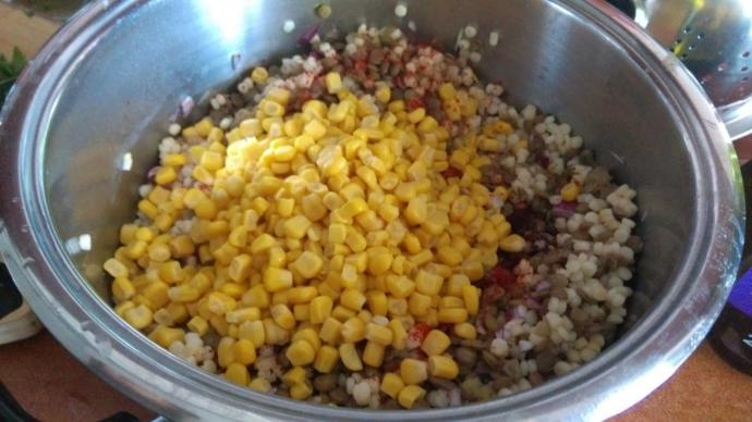 Yeşil Mercimekli Kuskus Salatası