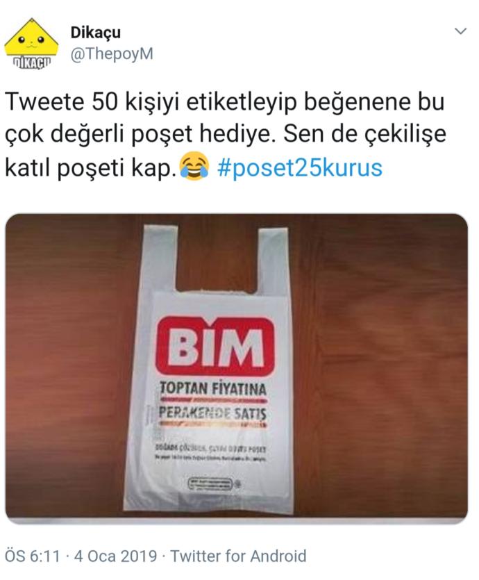 Gündemimiz Poşet: Twitter Kullanıcılarının Poşetle İmtihanı!