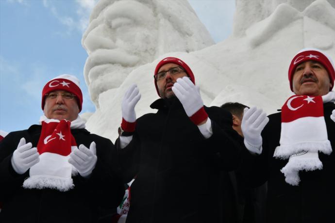 Sarıkamış Şehitleri Anısına Yapılan Türkiye'nin En Büyük Heykelleri Açıldı