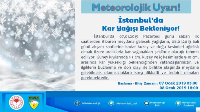 İstanbul Kar İle Buluşuyor!