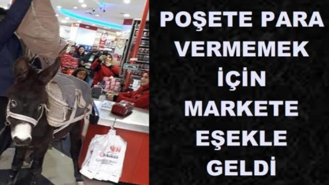 Ücretli Poşeti Protesto Ederek Markete Eşekle Giden Halil Gün Emniyete Davet Edildi: 'Şaka Yapmıştım'