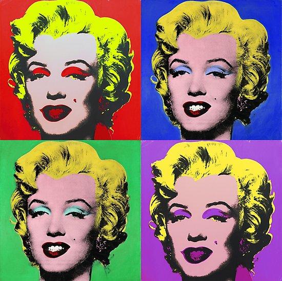 Andy Warhol'un ünlü Marilyn Monroe' tabloları halen tercih ediliyor.