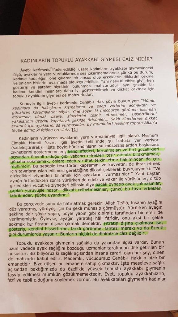 Öğretmenlere Topuklu Ayakkabı Giyme Yasağı Getirdi!