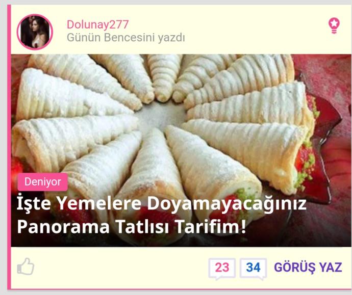 İşte Yemelere Doyamayacağınız Panorama Tatlısı Tarifim! 