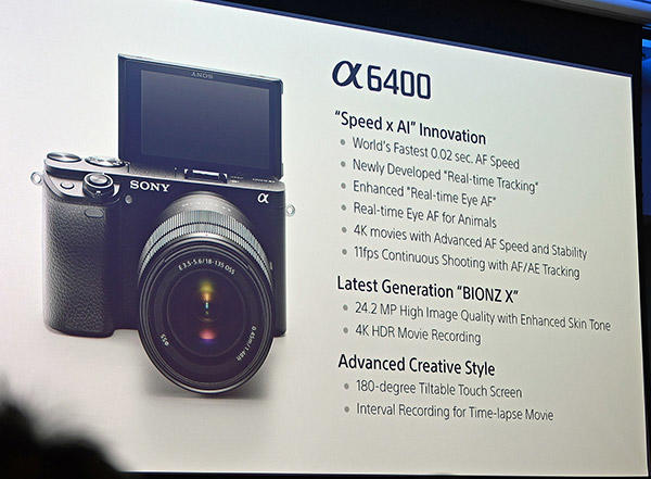 Sony, A6400 Modeli Yeni Orta Seviye Aynasız Fotoğraf Makinesini Duyurdu!