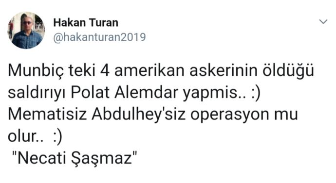 İran Press Münbiç Saldırısı Faili Polat Alemdar Dedi, Twitter Yıkıldı! Peki Buna Twitter Alemi Ne Dedi?