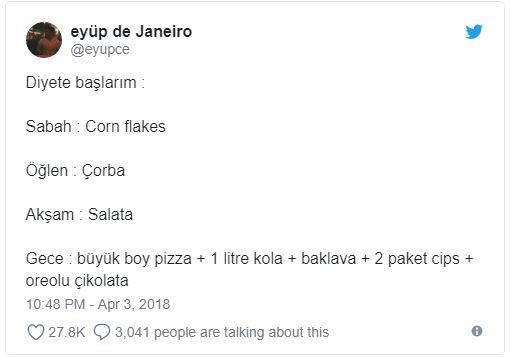 Fazla Kilolarından Şikayetçi Olup Diyet Yolunda Zorlanan Kişilerin Güldüren Tweetleri!