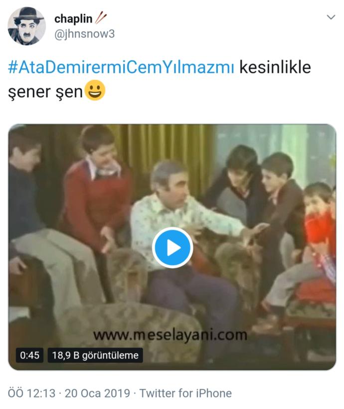 Yeni Kuşağın Twitter'daki Nostaljik Tartışması: #AtaDemirermiCemYılmazmı
