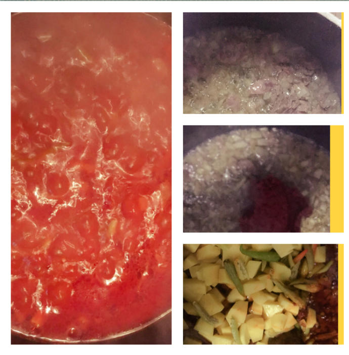 Kuşbaşı Etli, Patatesli, Salçalı Bulgur Pilavı Tarifi