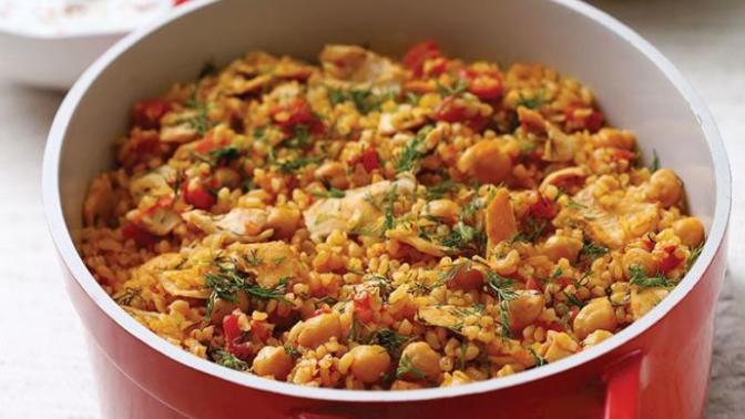Kuşbaşı Etli, Patatesli, Salçalı Bulgur Pilavı Tarifi