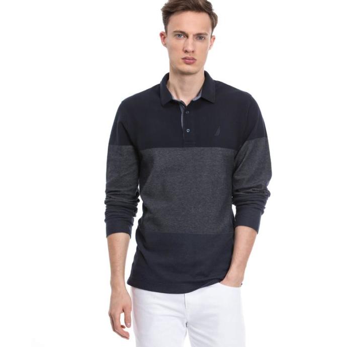 1) Uzun kollu polo yaka sweat