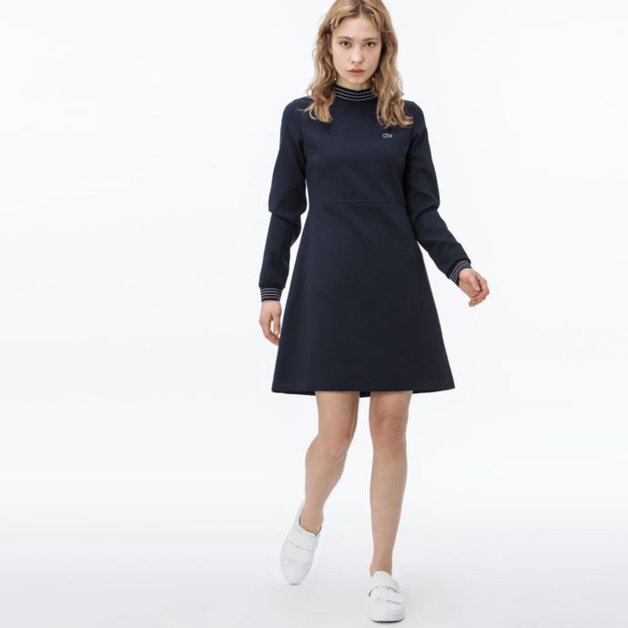 LACOSTE KADIN LACİVERT ELBİSE