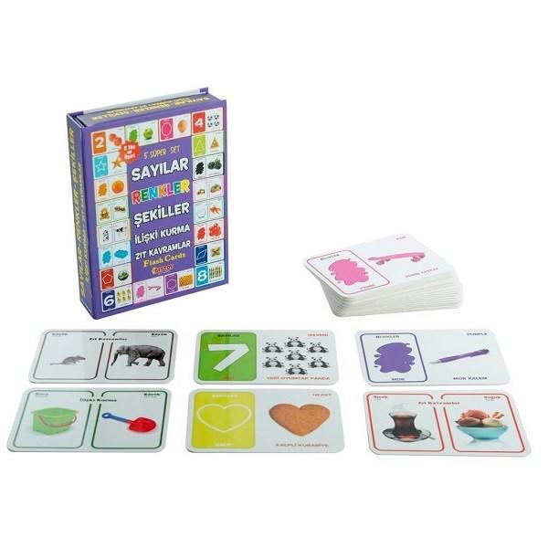 Diy Toy Eğitici Kartlar 4 lü Set