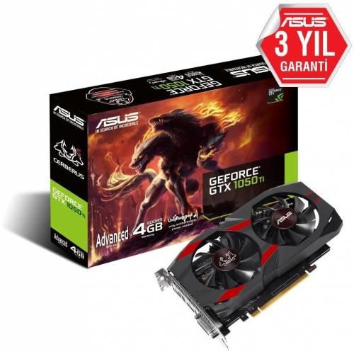 Asus Cerberus GTX1050 Ti Advanced 4GB GDDR5 128Bit DX12 Nvidia Geforce Ekran Kartı