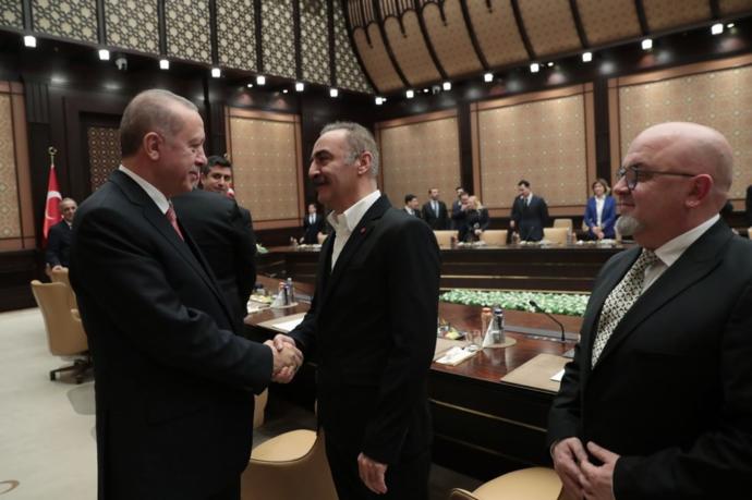 Sinemacılar Erdoğan'ın Huzurunda