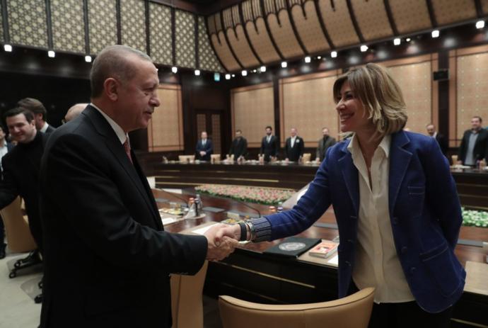 Sinemacılar Erdoğan'ın Huzurunda