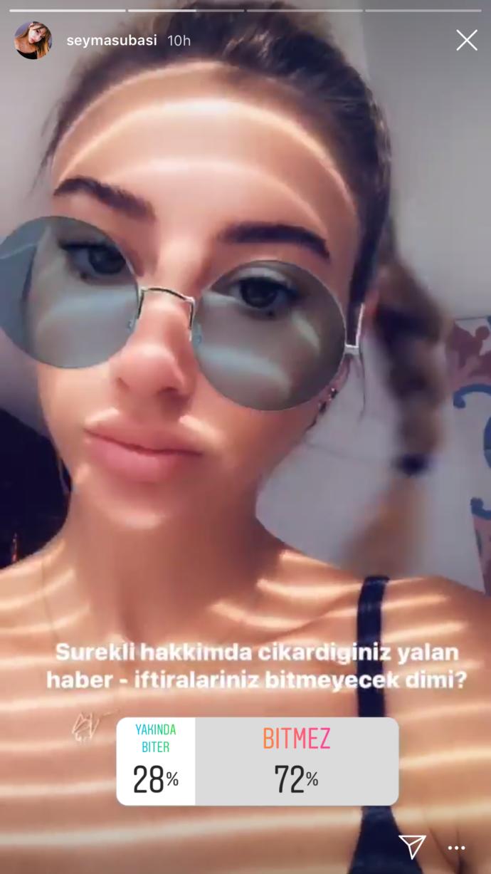 Şeyma Subaşı Instagram'da Anket Yaptı