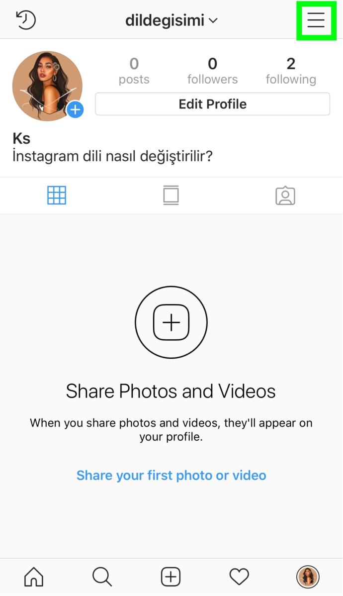 Instagram Dili Türkçe’ye Nasıl Çevrilir?