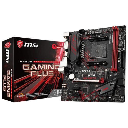 MSI B450M GAMING PLUS AMD B450 Soket AM4 DDR4 3446MHz (A-XMP) HDMI DVI Anakart