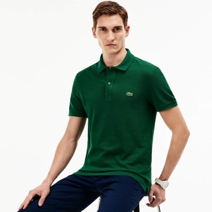 Lacoste erkek sli̇m fi̇t yeşi̇l polo